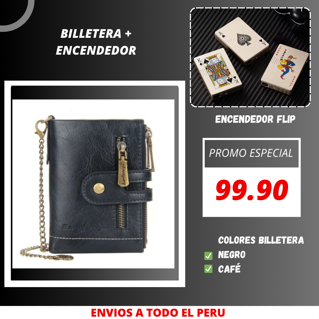 Billetera de bolsillo para Caballeros Cadena