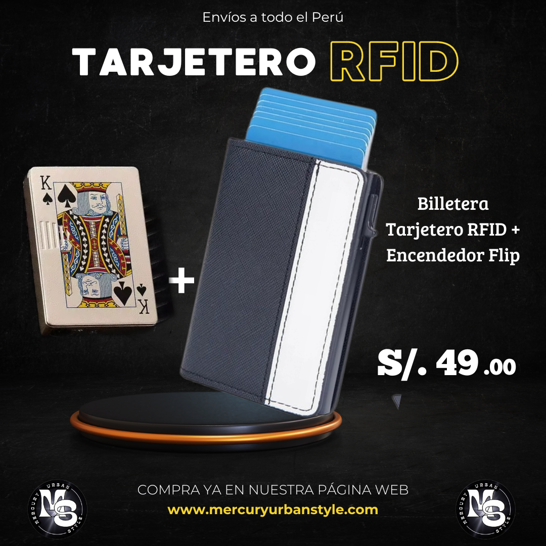 Promo Tarjetero Rfid + Encendedor